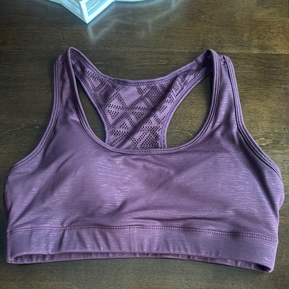 Zyia Purple Bomber Bra - Medium Support